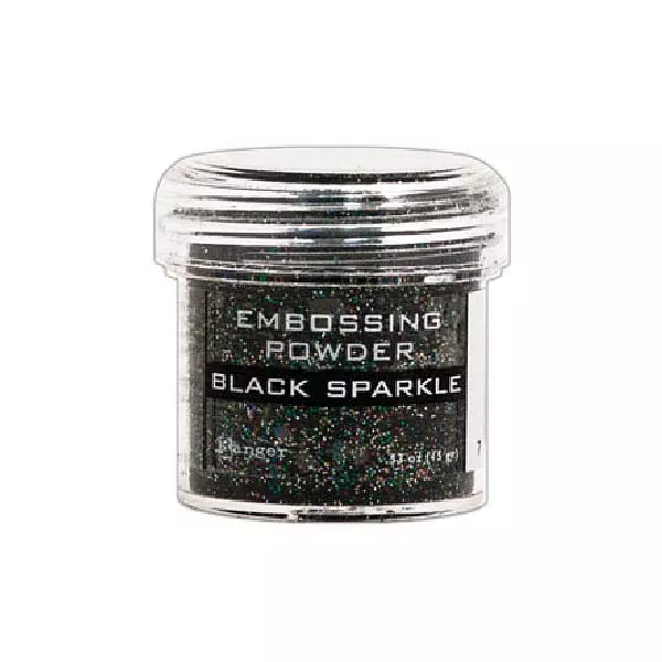 Polvos Embossing Black Sparkle