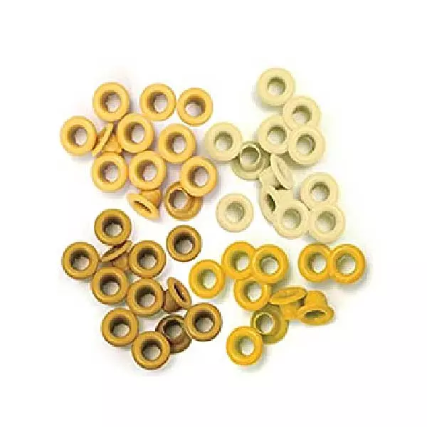 Eyelets Amarillos Delgados 60 Pz