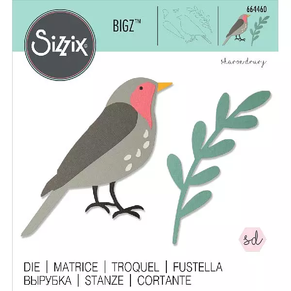 664460 Troquel Bigz Pájaro y Rama