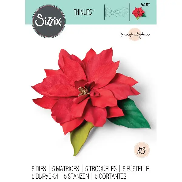 664817 Troquel Thinlits Ponsetia