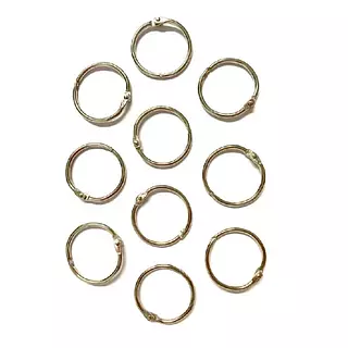 Argollas Abatibles Plateadas * 10 Pz