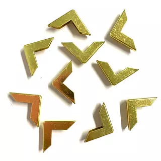 Esquinero De Diagonal Dorado * 12 Unidades