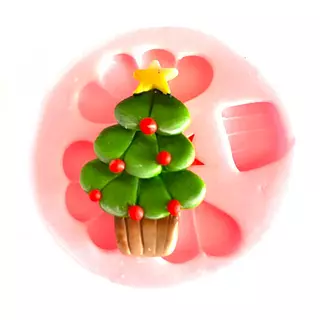 Molde Silicona Arbol De Navidad