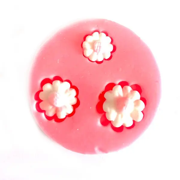 Molde Silicona Florecitas