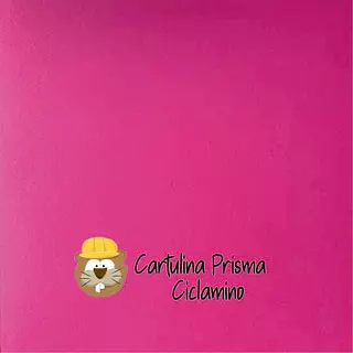 10 Hojas Cartulina Prisma Ciclamino (220 Gr)