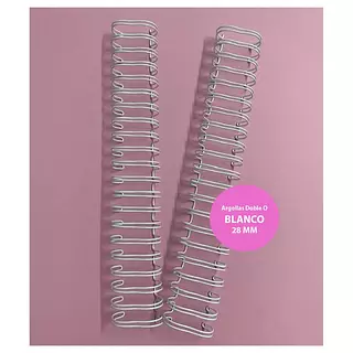 Argollas para Cinch 1 1/8 Blanca * 2 Pz (20 Loops)