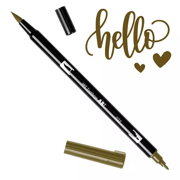 Tombow Dual Brush Pen 027 Dark Ochre