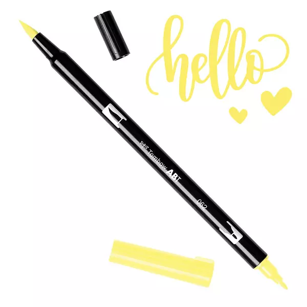 Tombow Dual Brush Pen 062 Pale Yellow