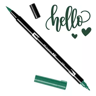 Tombow Dual Brush Pen 249 Verde Cazador