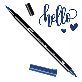 Tombow Dual Brush Pen 528 Azul Naval