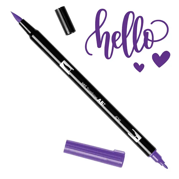 Tombow Dual Brush Pen 636 Purpura Imperial