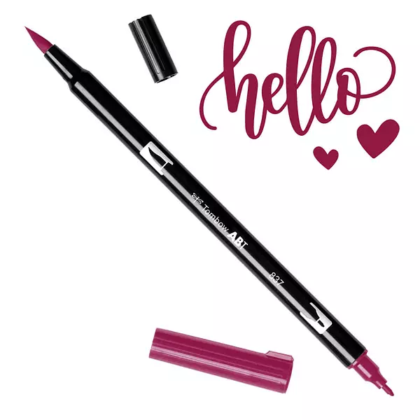 Tombow Dual Brush Pen 837 Vino