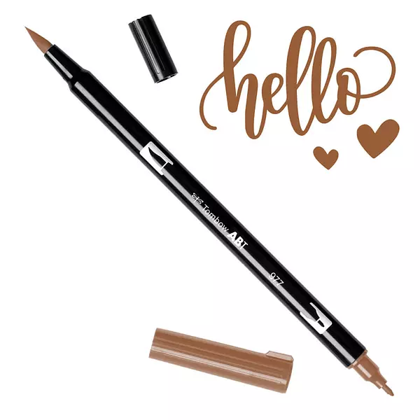 Tombow Dual Brush Pen 977 Cafe Cuero