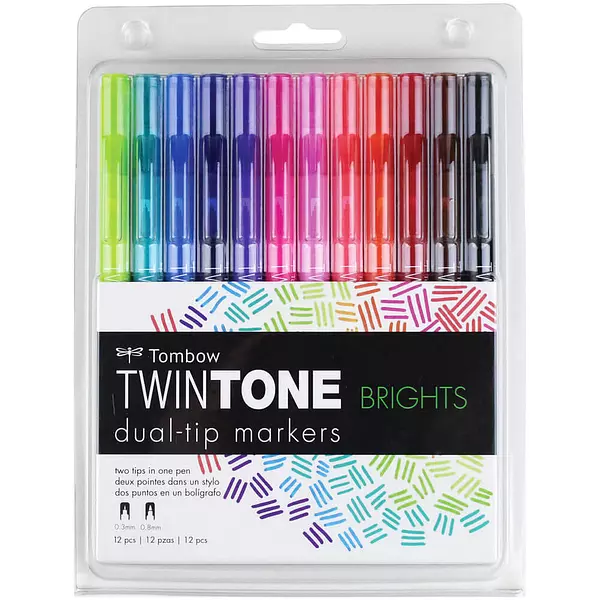 Twintone Brights Marker Set