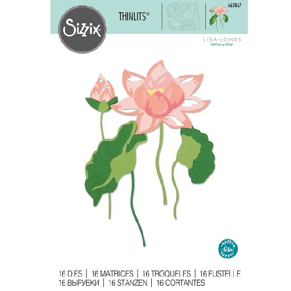 Troquel Thinlits 663867 Flores de Agua