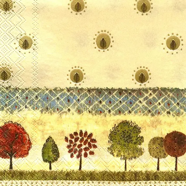 Servilleta Decorativa Arboles