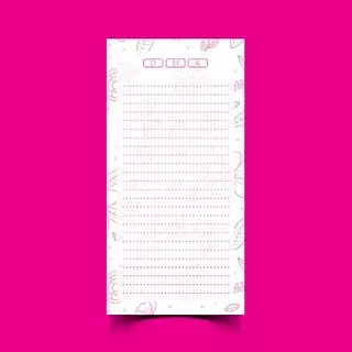 100 Hojas Flores Para Agendas