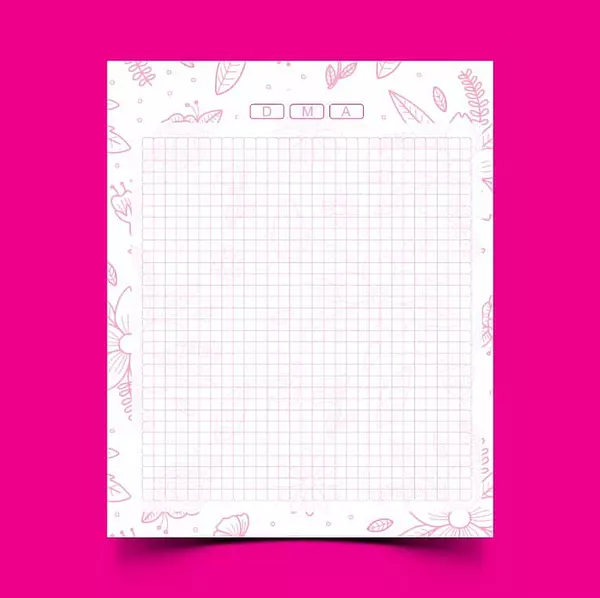 100 Hojas Flores Para Agendas