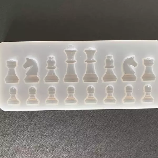 Molde Silicona Fichas Ajedrez