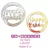 3602 Troquel Happy Birthday Circulo
