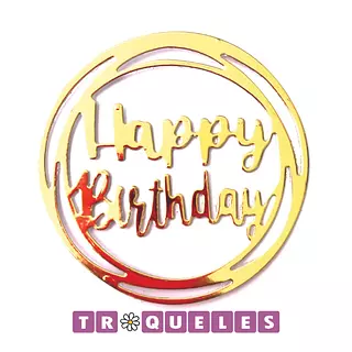 3602 Troquel Happy Birthday Circulo