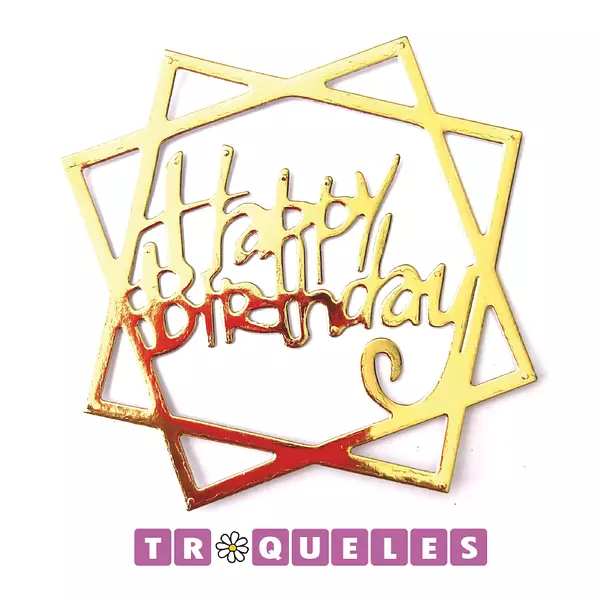 3603 Troquel Happy Birthday Cuadrados