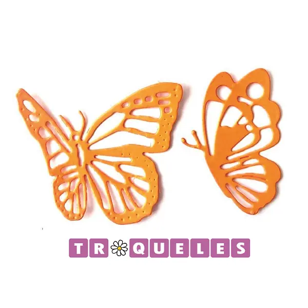 3609 Troquel Mariposas Frente Y Lado