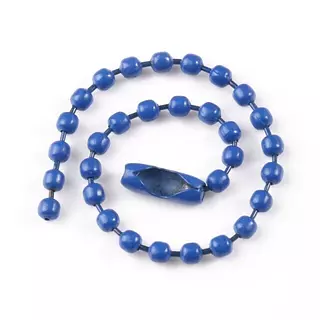 12 Cadena Bola Azul Rey