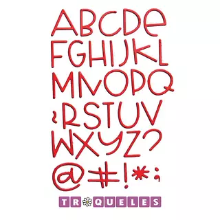 3618 Troquel Abecedario Mayuscula Delgado