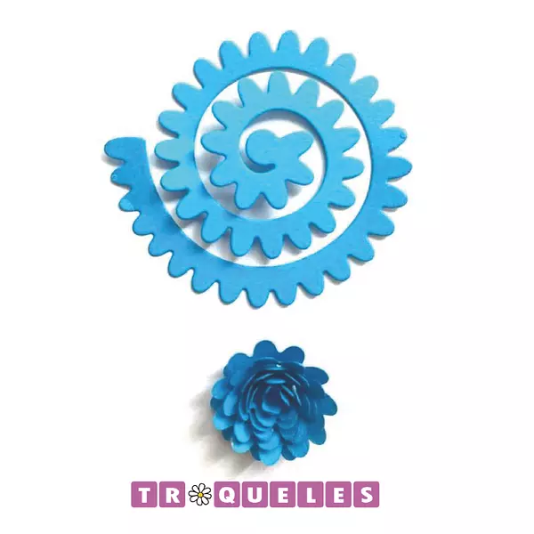 3623 Troquel Flor Espiral
