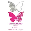 3631 Troquel Mariposa Mitad Calada