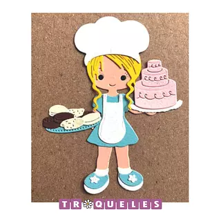 3632 Troquel Niña Pastelera