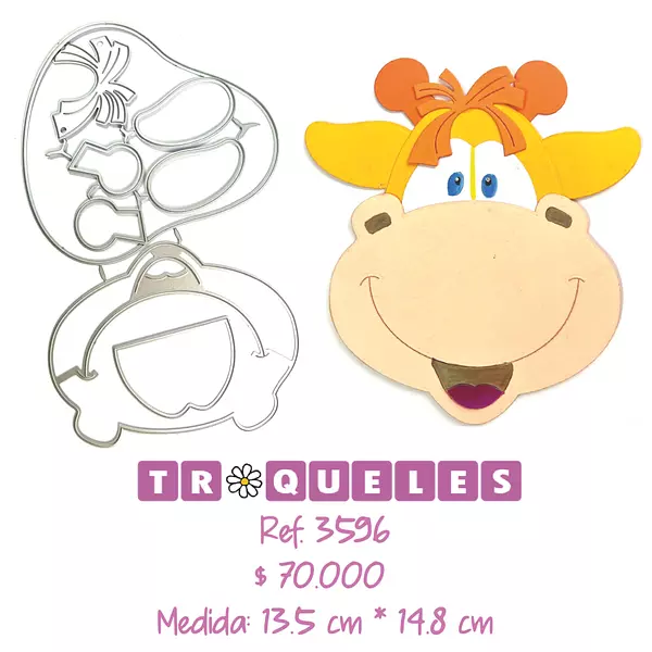 3596 Troquel Jirafa Pelanas