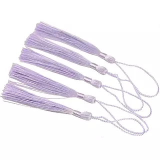 12 Borlas De Hilo Lilas