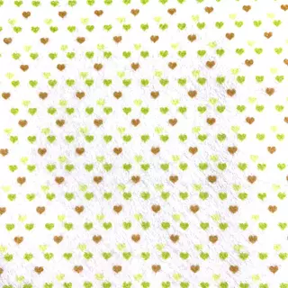 Paño Lency Estampado Corazones Verdes