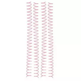 Argollas Espiral Rosadas 5/8 * 4 Pz