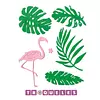 3652 Troquel Hojas Tropicales Y Flamingo