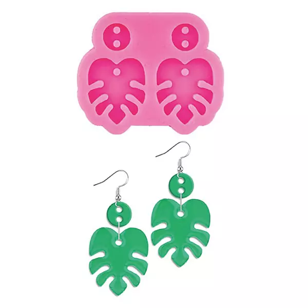 Moldes Silicona Aretes Hojas