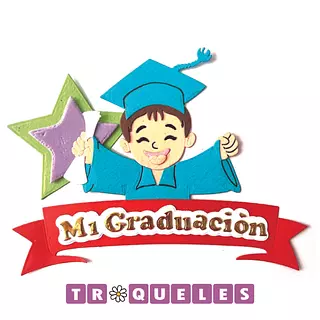 3590 Troquel Niño Graduacion Topper