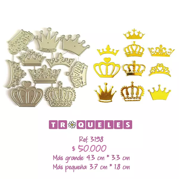 3198 Troquel Coronas * 10 Pz