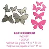3657 Troquel Mariposas *5 Pz