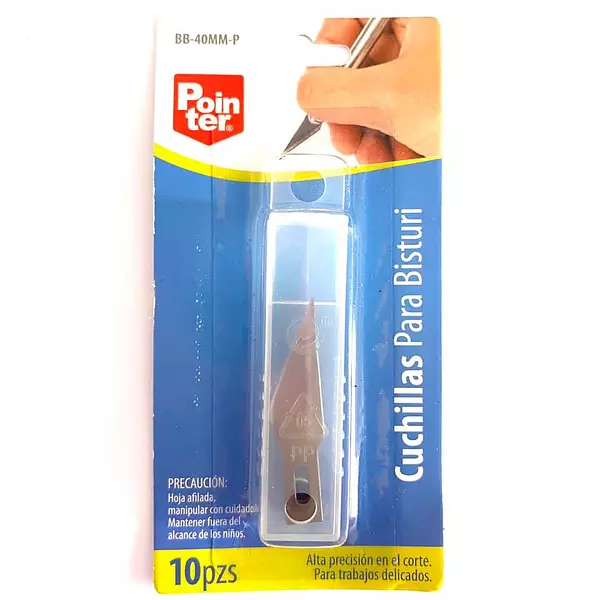 Cuchillas de Repuesto para Bisturi de Precision * 10 Pz