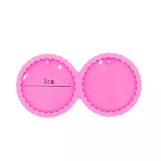 Molde Silicona Circulo Con Ondas Mediana