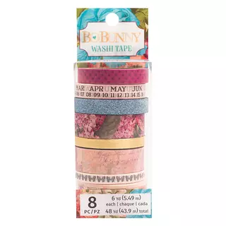 Washi Tape Flores y Mariposas * 8 Pz