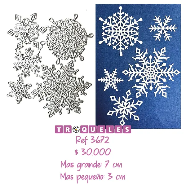 3672 Troquel Copos * 5 Pz