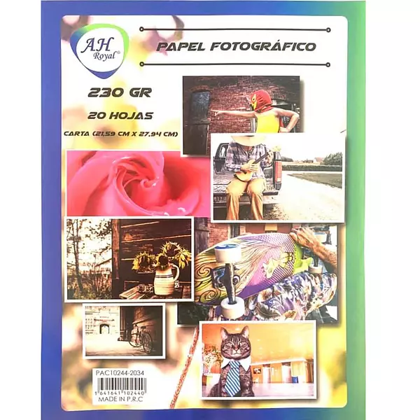 Papel Fotografico de 230 Gramos * 20 Hojas