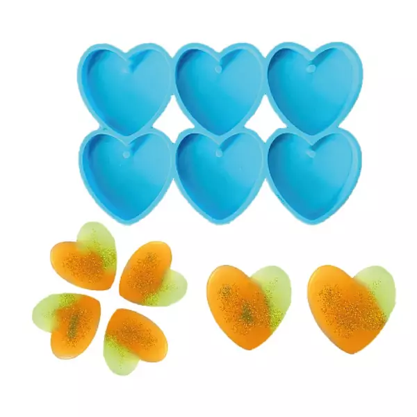 Molde Silicona Corazones