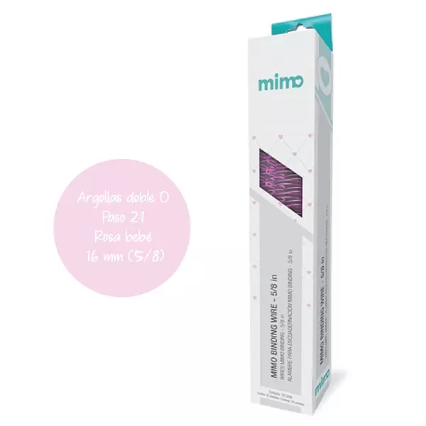 Argollas Mimo 5/8 Rosa Bebe * 20 Pz