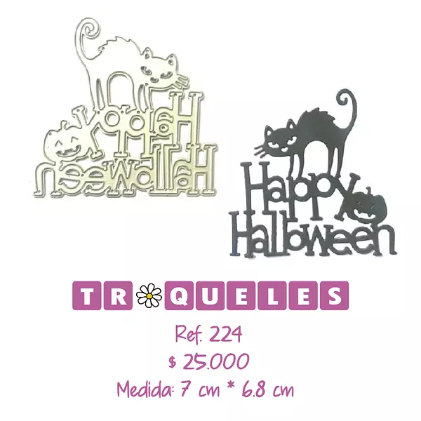 224 Troquel Gato Halloween