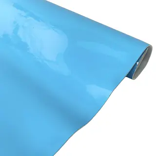 Cuerina Charol Azul Pitufo